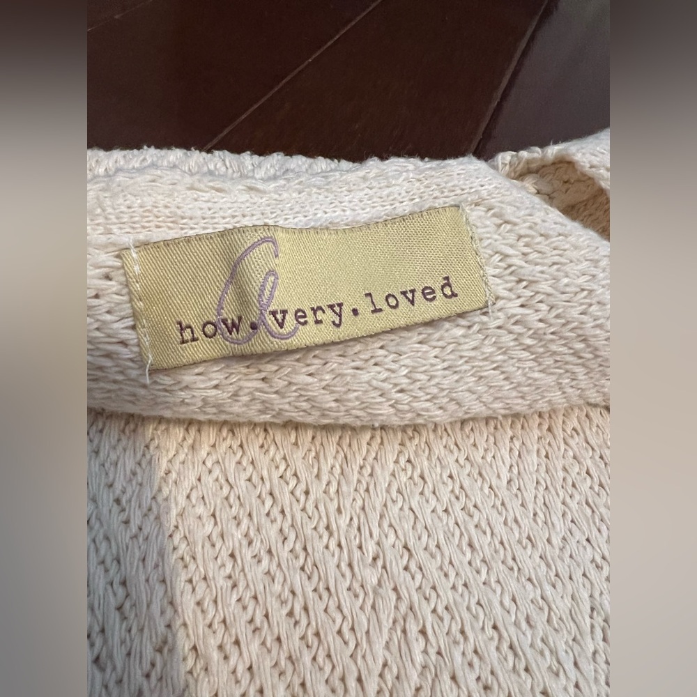 How Very Loved Cream Knit Sweater